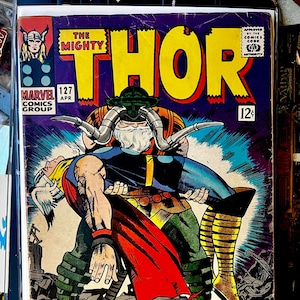 Thor #127 (1962 1st Series JIM) Apr 1966 1st app of Pluto. Stan Lee & Jack Kirby Appearances by Odin, Hercules, Jane Foster, Balder Heimdall