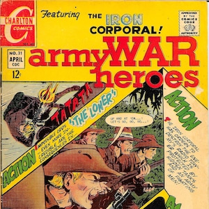 Army War Heroes (1963) #31 Featuring The Iron Corporal!  April 1969  Charlton Comics Group Vintage War Comic Book - Collectible comic book.