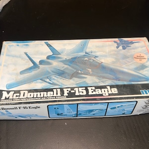 MPC McDonnell F 15 Eagle 1/72 scale Vintage model aircraft. Complete with Parts SEALED in Original Plastic, Instructions and Decals.