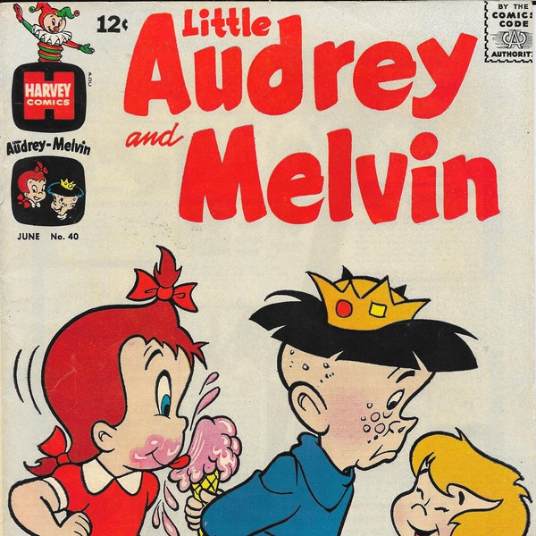 Little Audrey and Melvin #40 Harvey Comics, 1969 Excellent Condition.