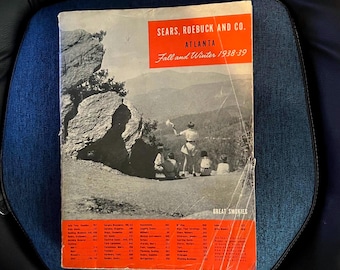 Sears and Roebuck and Company 1938-1939 Atlanta Fall and Winter Catalog. HTF Vintage 87 Year Old Fashion, Nostalgic Goods & Way Back Prices!