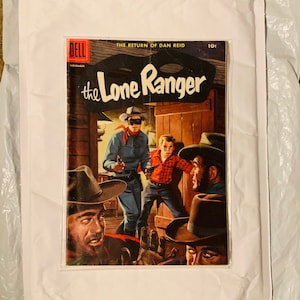 Lone Ranger #101 Nov. 1956 Pre-Code Golden Age Old West Comic Book. Who was that Masked Man? Silver, Tonto. Western Frontier Law & Outlaws