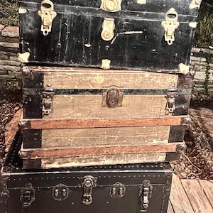 Trunks - Old Antique Trunks- Variety of 8+ Vintage Finds Ready for a Beautiful Restoration of One or Multiples from these Vintage Offerings.