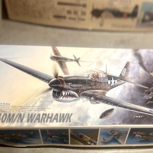 1/72 Academy P-40M/N Warhawk 1/72 scale 1999 Model Kit 1668 CIB ~ T562. All parts remain Factory Sealed and Mint Unopened Inside Box.