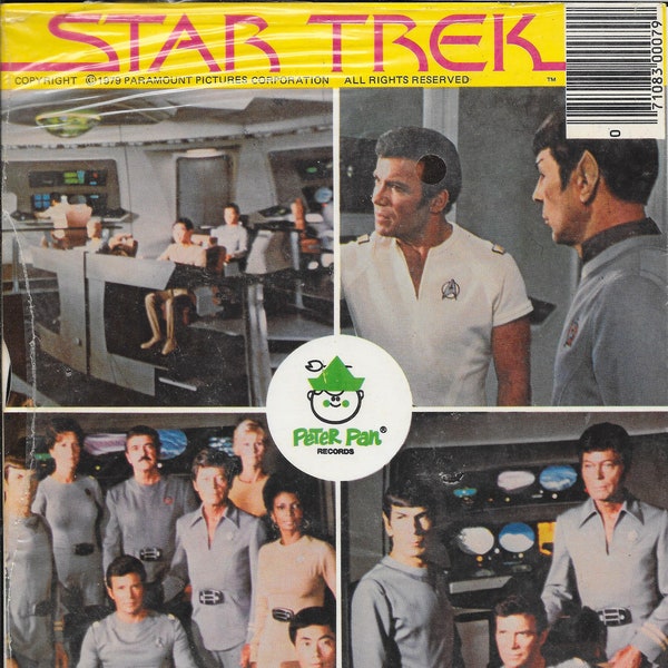 Discos de vinilo Star Trek Extended Play 45 rpm - 1979- Historias originales para niños basadas en Star Trek. 4 disponibles: nuevos registros sellados