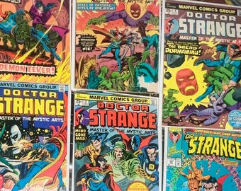 Doctor Strange  1975 Comics #7, 8, 9, 10, 11. + Holofoil  50th Anniversary .John Romita, Steve Englehart, Gene Colan, Gil Kane