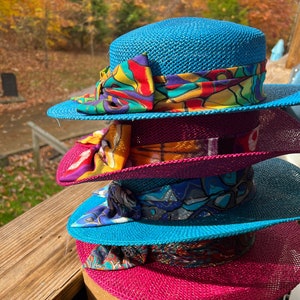 Vintage Ladies Designer Town Talk Sun Hats Louisville Kentucky New w/ Tags. Straw Hat Derby Style  Pro Shop Country Club Golf and Tennis USA