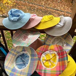 Vintage Floppy Sun Hats! New w/ Tags in Classic and Timeless Styles from Town Talk Louisville Kentucky Country Club, Beach, Lake. USA Made image 9