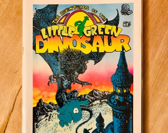 Little Green Dinosaur #1  Underground Comic Book. Excellent Unused Condition.