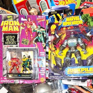 Iron Man and Mandarin + Junk Pile Action Figures. Iron Man Mandarin Heavy Metal Hero’s and Junk Pile Action Figures