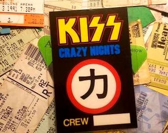 KISS Backstage Pass 1987 Crazy Nights Tour. Crew - Authentic OTTO