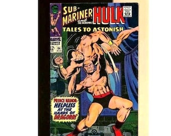 Tales To Astonish #94: Hulk & Sub-Mariner, 1967 Vintage Comic