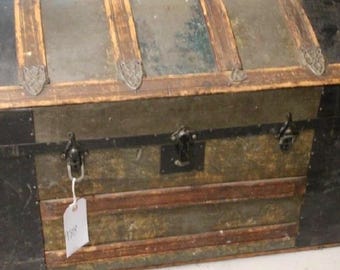 Vintage Camel Back Trunk. Storage Trunk, Travel Trunk.  Ready to use now as is for storage or a full or partial restoration or repurposing.