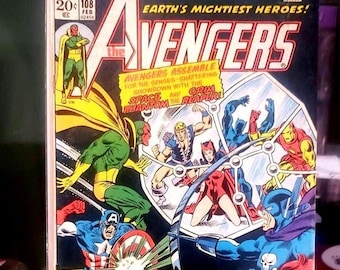 Avengers #108 Feb 1973  "Check and Mate!"  3 of 3 The Avengers vs. Grim Reaper, the Space Phantom and the hordes of Hydra!