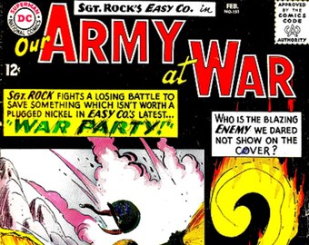 Our Army at War #151: First Appearance of Enemy Ace. Sgt. Rock, 1965 Comic Book