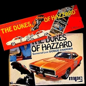 Vintage LED Watch and/or MPC Model Car Dodge Charger Gen Lee from the  TV show Dukes of Hazzard.