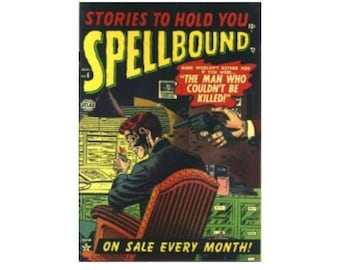 Spellbound #6 Vintage 1952 Pre Code Horror Comic Book! Stan Lee Editor! Cover art by Sol Brodsky 0.10 Cent- Golden Age Horror Comic Book.