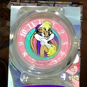Lola Bunny from Space Jam. Vintage Collectable Watch 1996 NIB Unused Lola Bunny Armitron Wristwatch with Original Case and Tags.