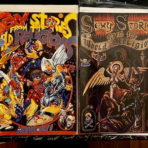 Sexy Stories from the World Religions #1 and #2. Excellent Unused Condition. Underground Adult Comic. Mature Readers.