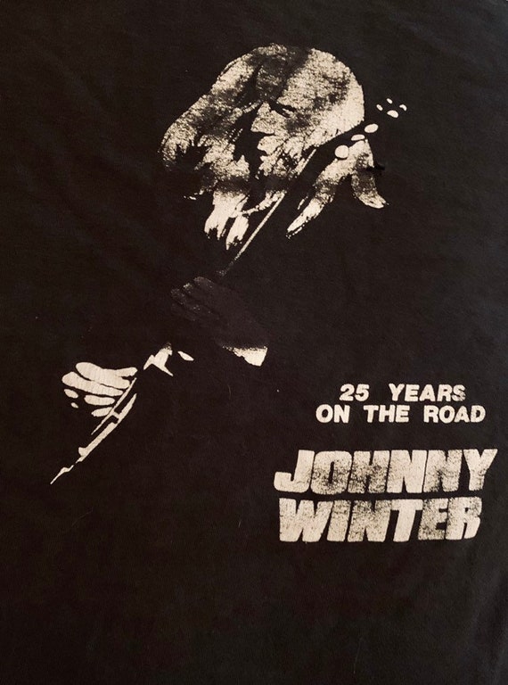 Johnny Winter Concert Tour Shirt and  Ticket Stub!