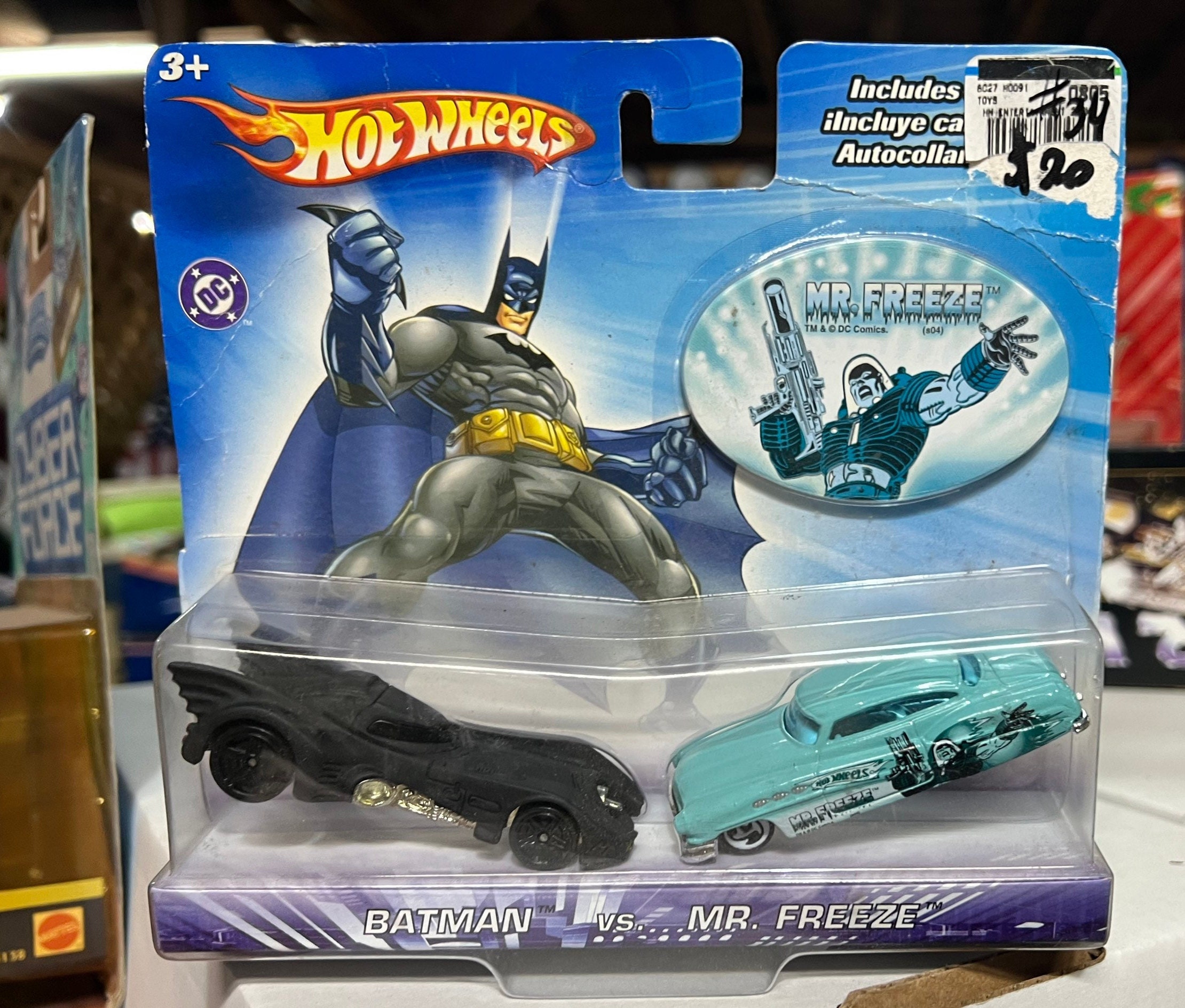 Batman Vs Mr. Freeze Hot Wheels Set New in Original Packaging