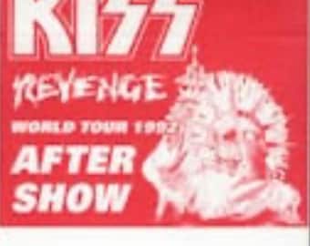 Vintage KISS Backstage Pass: 1992 Revenge Tour, After Show. Authentic OTTO Cloth Pass