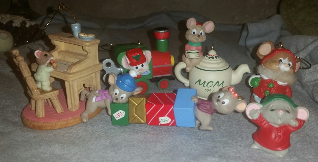 Hallmark Christmas Keepsake Ornaments - Mice Collection! Lot of 9 ...