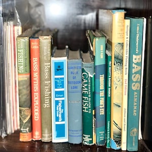 Fishing Library! Classic Collection of 11 Vintage Hardback Fishing Books 1960s-1999. Gamefish Guides, Atlas, Treasury, Antique Reels & More!