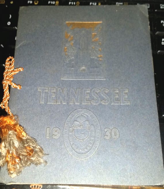 UT 1930 Commencement Program from the University of Tennessee College of Law and College of Home Economics Vintage Alumni Archive Material.