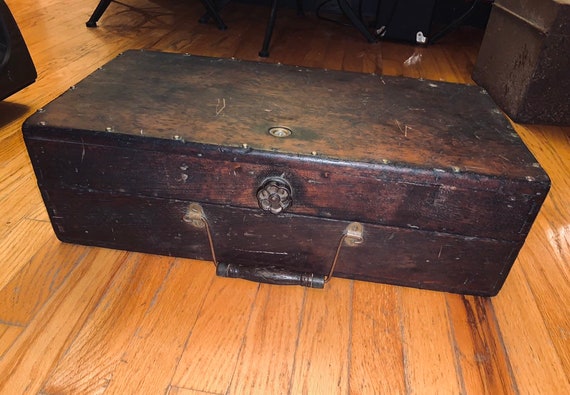 Civil War Era Vintage Officer S Field Desk Rare Antique Etsy