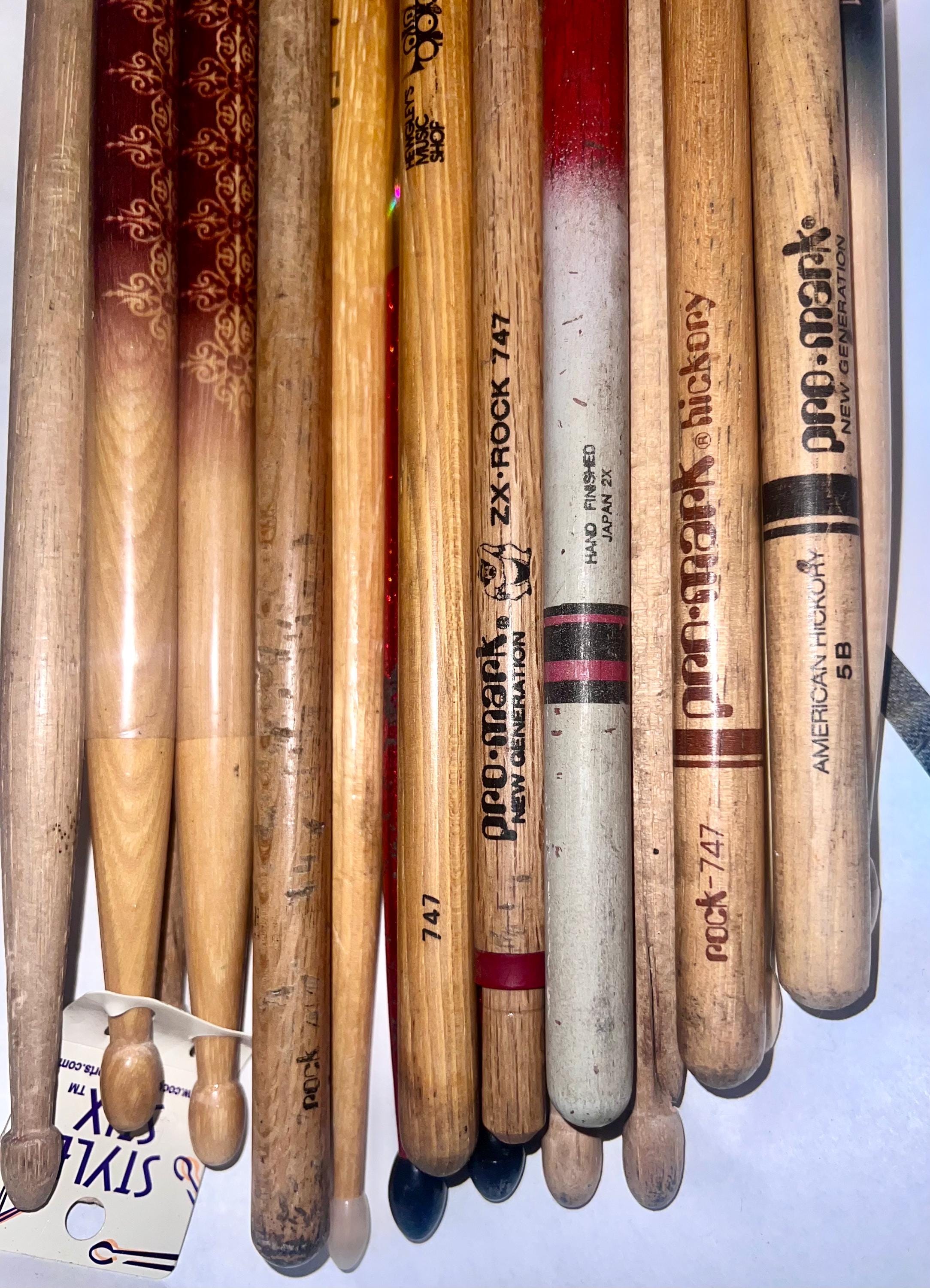 Drumsticks Collection of 16 Vintage 1980s and 1990s Promark 747