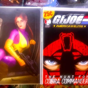 GI Joe #274 A Real American Hero Kiel Repin Virgin Variant Ltd 500 And GI Joe: America's Elite, The Hunt For Cobra Commander #1  Comics