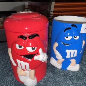 M&m Candy Jar Ceramic - Etsy