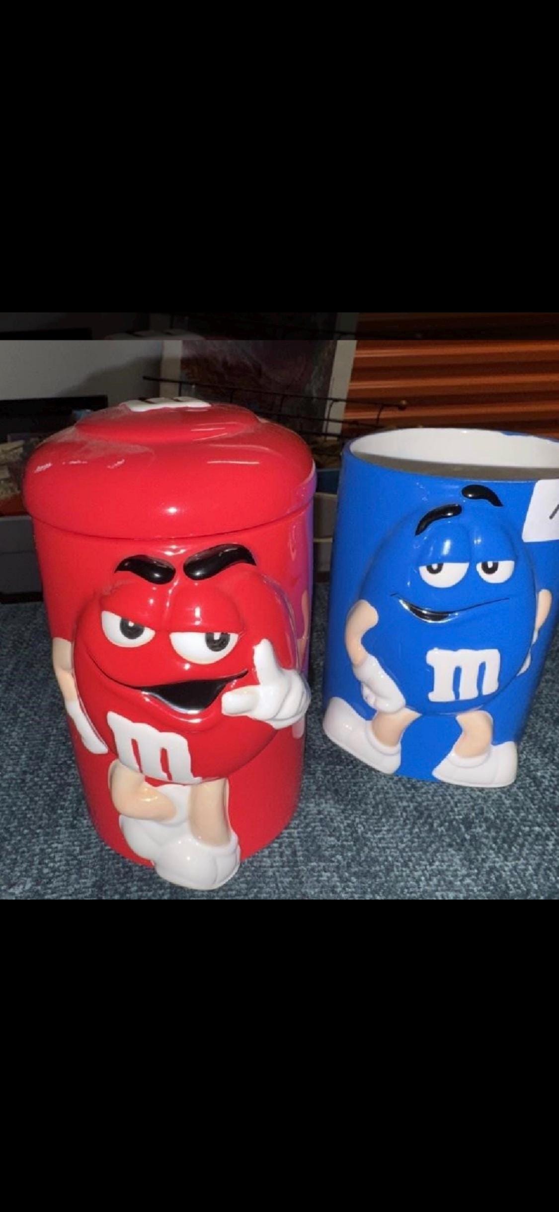 Red M M Cookie Jar - Etsy