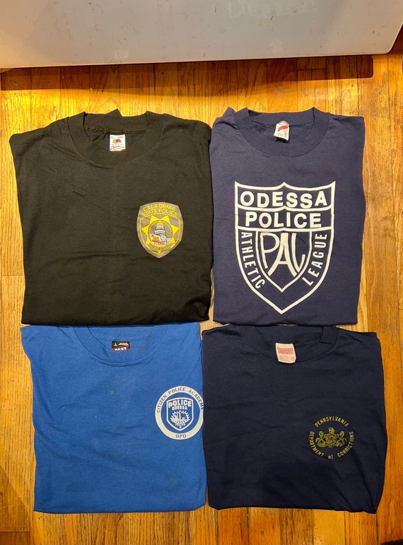 Police Shirts Vintage w Tags California State Poli