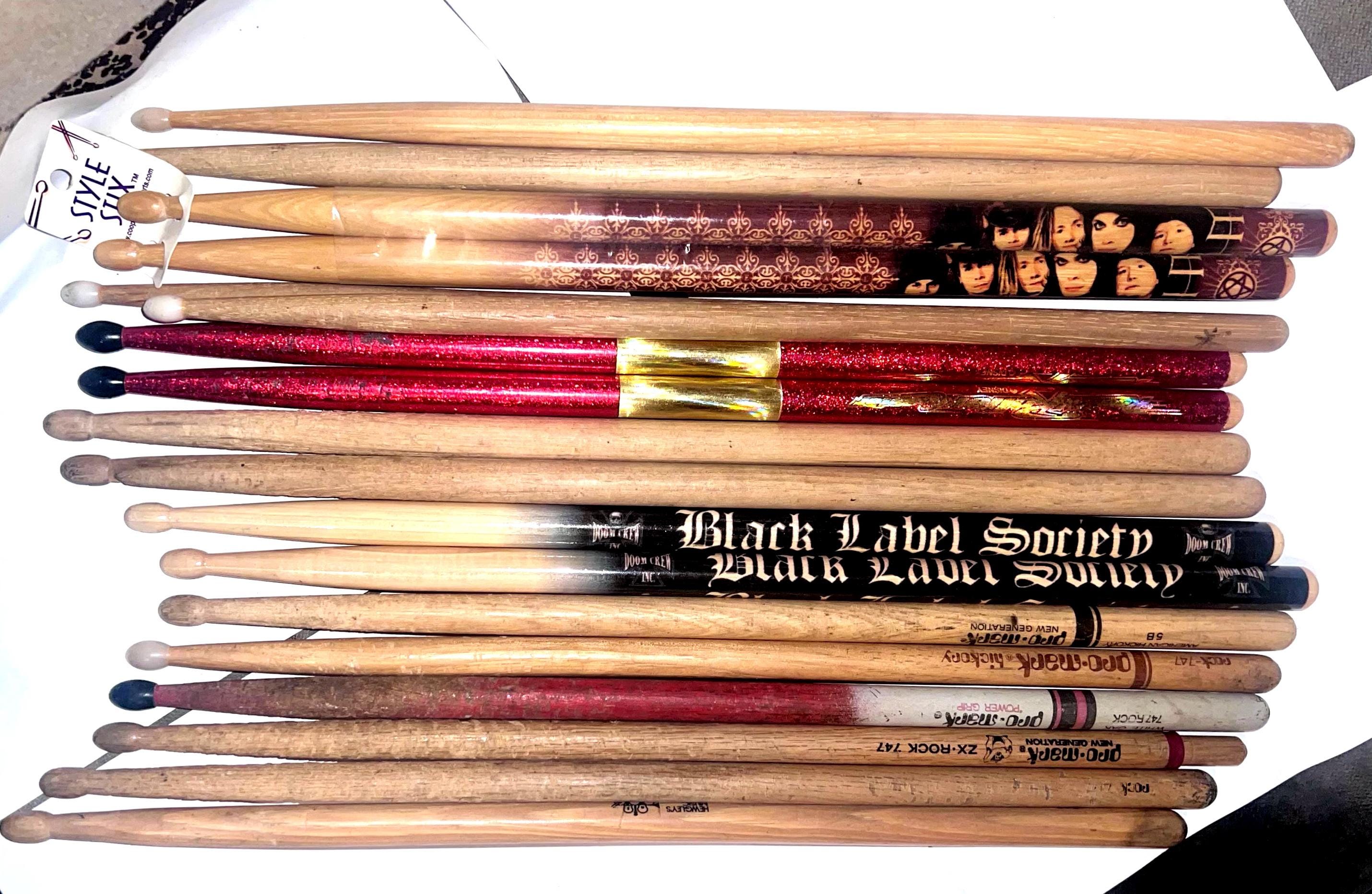 Drumsticks Collection of 16 Vintage 1980s and 1990s Promark 747