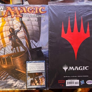 Magic the Gathering #1 Hidden Cover and/or MTG Theros #1 with Card!  Two MTG Sealed Comic Books with Vintage MTG Card!