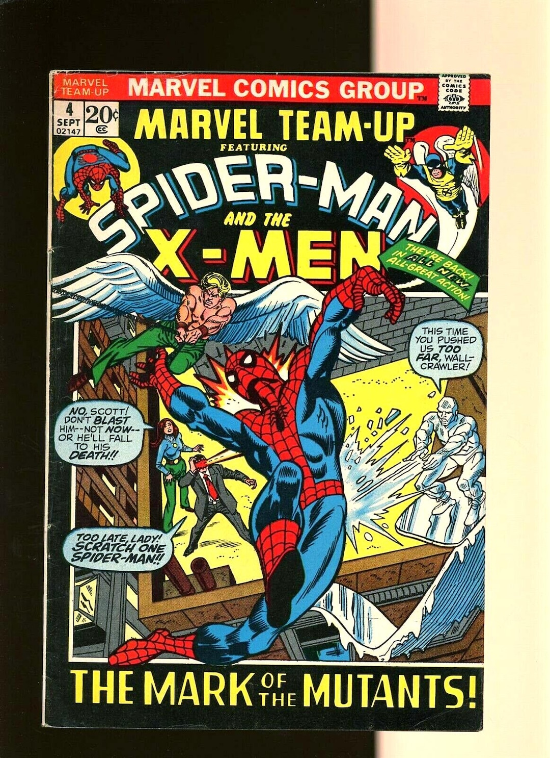 Marvel Team up #4 July 1973 Spider-man and the X-men! 4th