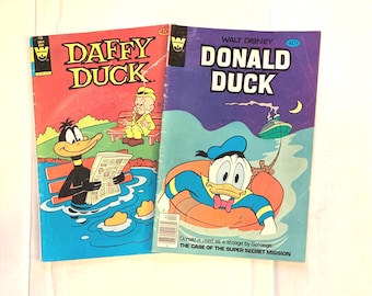 Daffy Duck & Donald Duck Comic Books.  Walt Disney Productions.