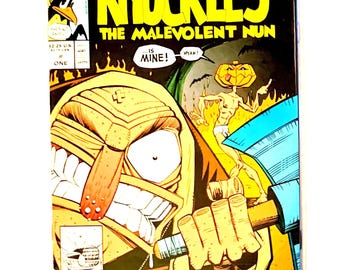 Knuckles The Malevolent Nun #1 AND #2 Underground Classic 1991 Adult Comic The First Two Highly Collectible Comic Books. Like New Unused