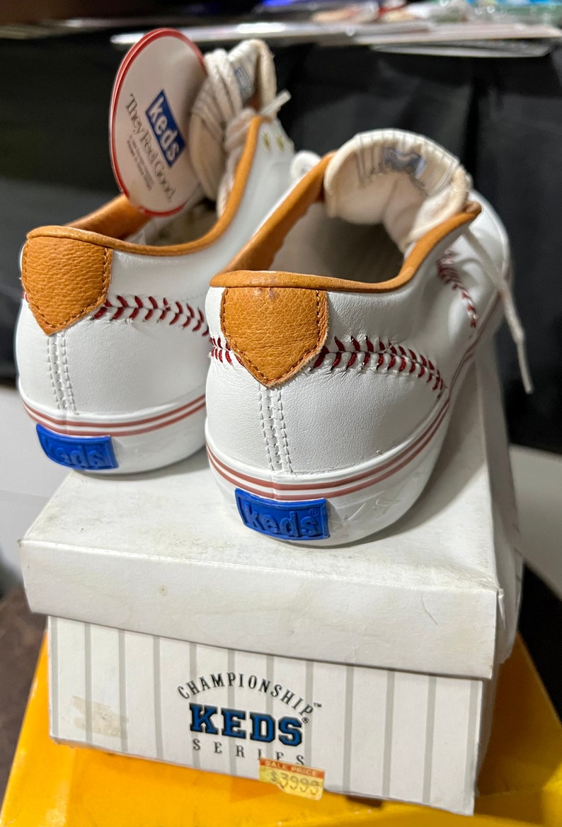 Vintage 1992 Keds Championship Series Red Baseball Stitch Etsy