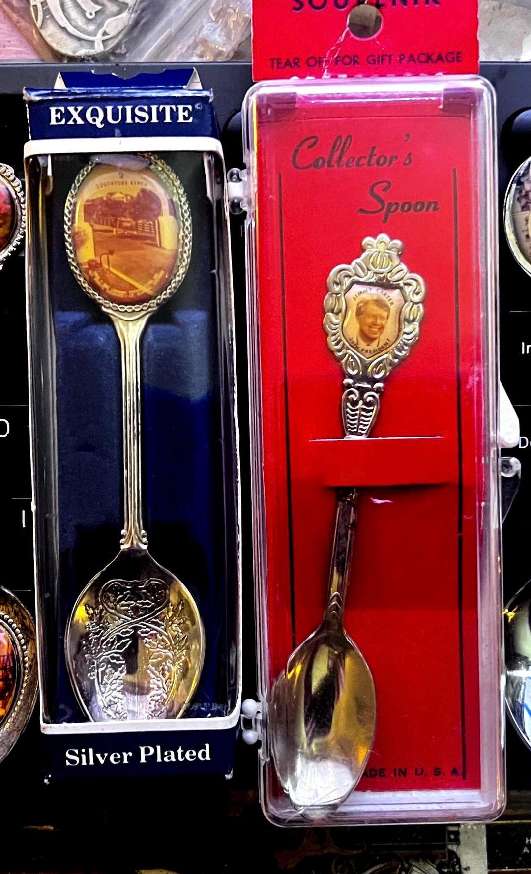 Southfork Ranch - DALLAS N Jimmy Carter Souvenir Spoons in Original ...