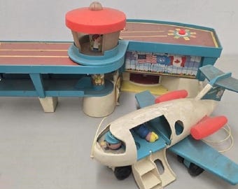 Vintage 70s Fisher Price Airport, Plane, Helicopter, Cars, Taxi, Luggage, Fuel Haul, Wooden People, 70s Iconic Toy HUGE SET - Etsy Vintage 70s Fisher Price Airport, Plane, Helicopter, Cars, Taxi, Luggage, Fuel Haul, Wooden People, 70s Iconic Toy HUGE SET - Etsy