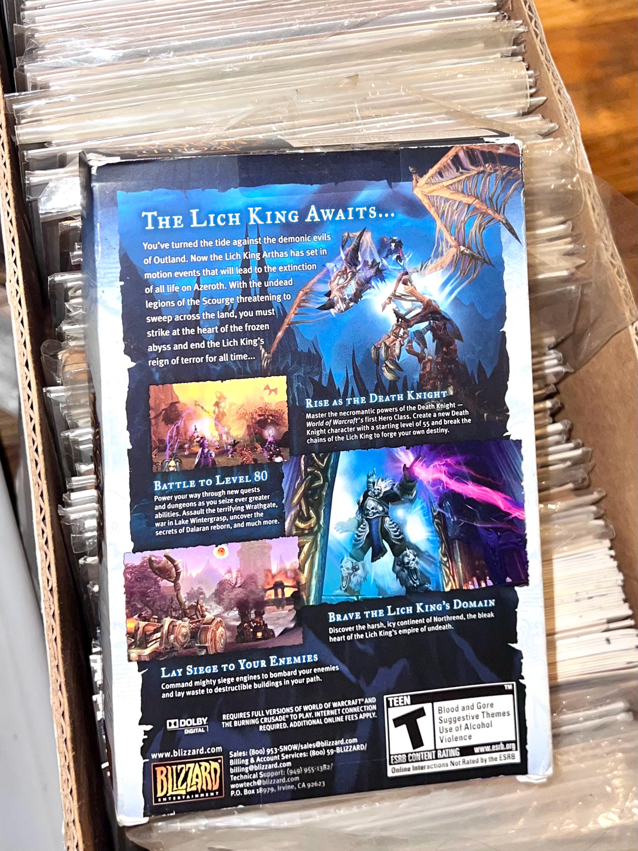 World of Warcraft 2004 Factory Sealed Battlechest Long Box Set (PC