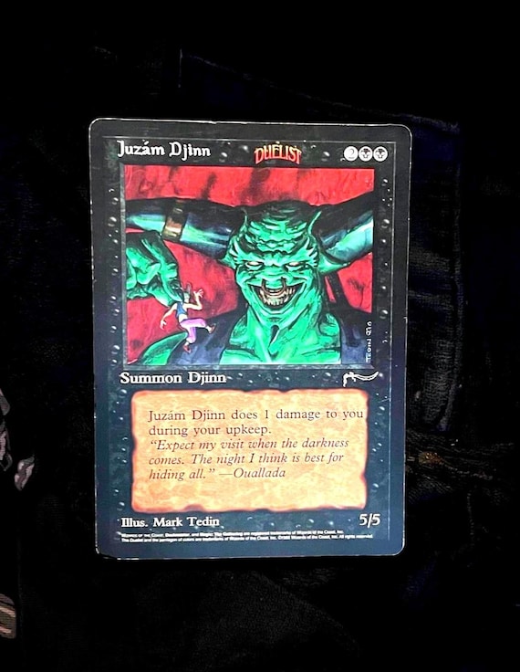 MTG Juzam Djinn Wizards of the Coast MTG - Oversize Cards (6” X 9