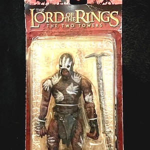 Berserker Uruk-Hai LOTR Vintage 2003 Toy Biz Lord of the Rings: The Two Towers.