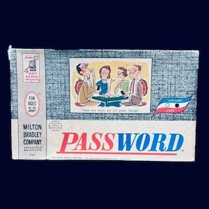 Vintage Password Game 1962 Rare Volume Two By Milton Bradley