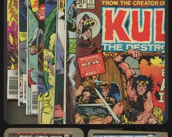 Kull the Destroyer  (1st Series 1971) #11,12,14,15,16,17,18,19 From the creator of Conan! 8 Bronze Age Barbarian Marvel Comics! .20 .25 .30