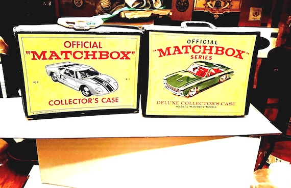 Vintage Linsey Matchbox 1966 & 1968 Collector Cases Each Holds 48