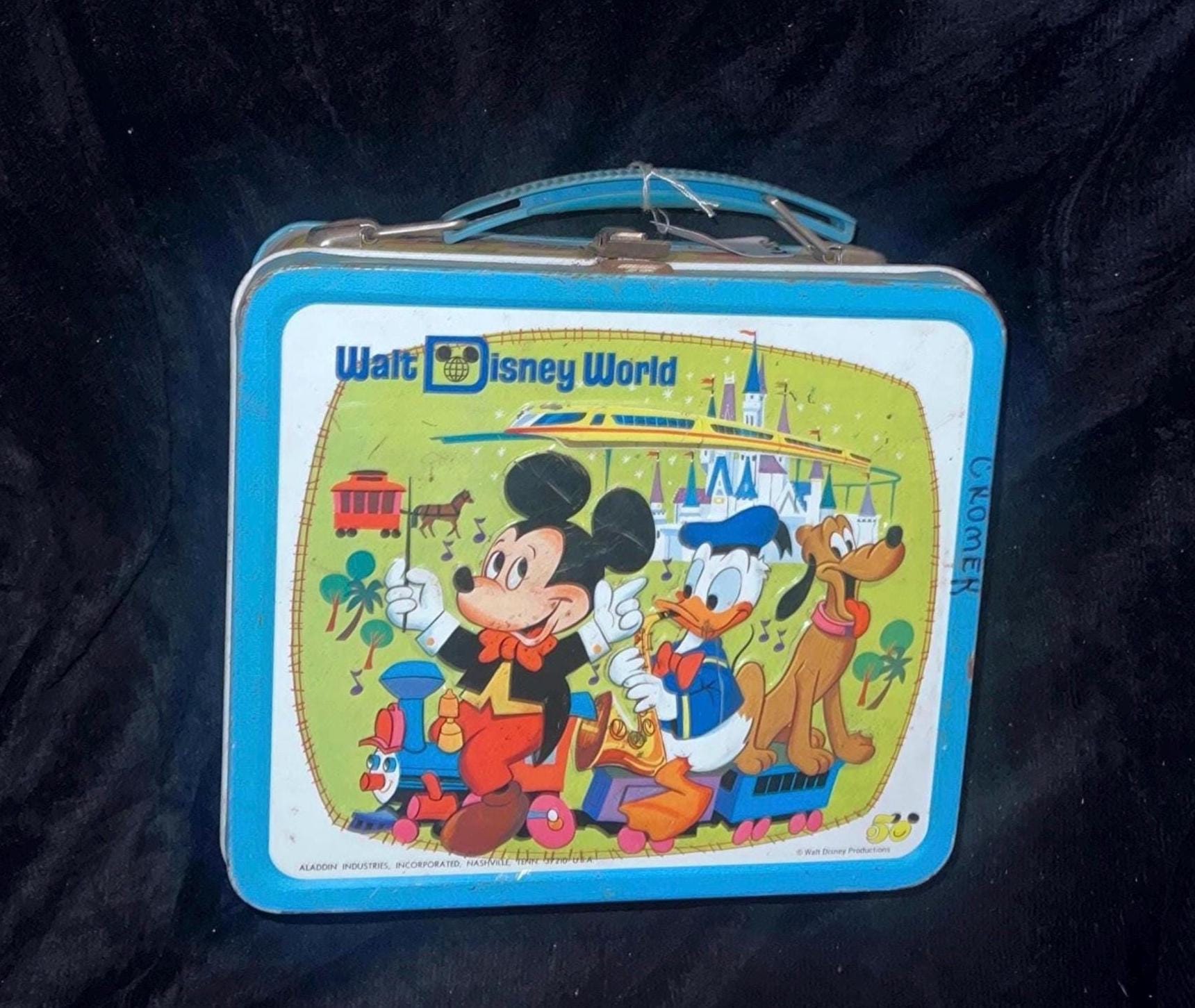 Walt Disney ヴィンテージ メタルランチボックス Walt Disney Vintage 1973 Metal Lunch Box Walt Disney World